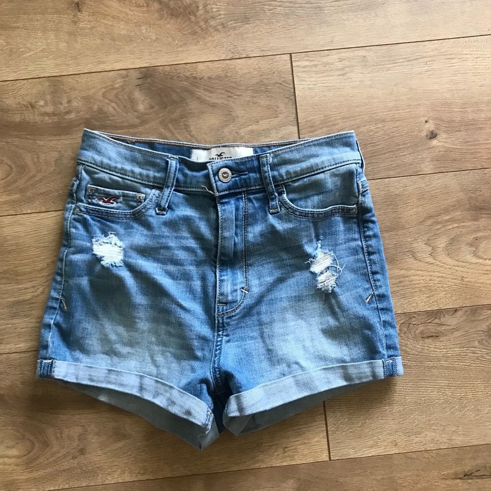 Hollister high waisted denim shorts